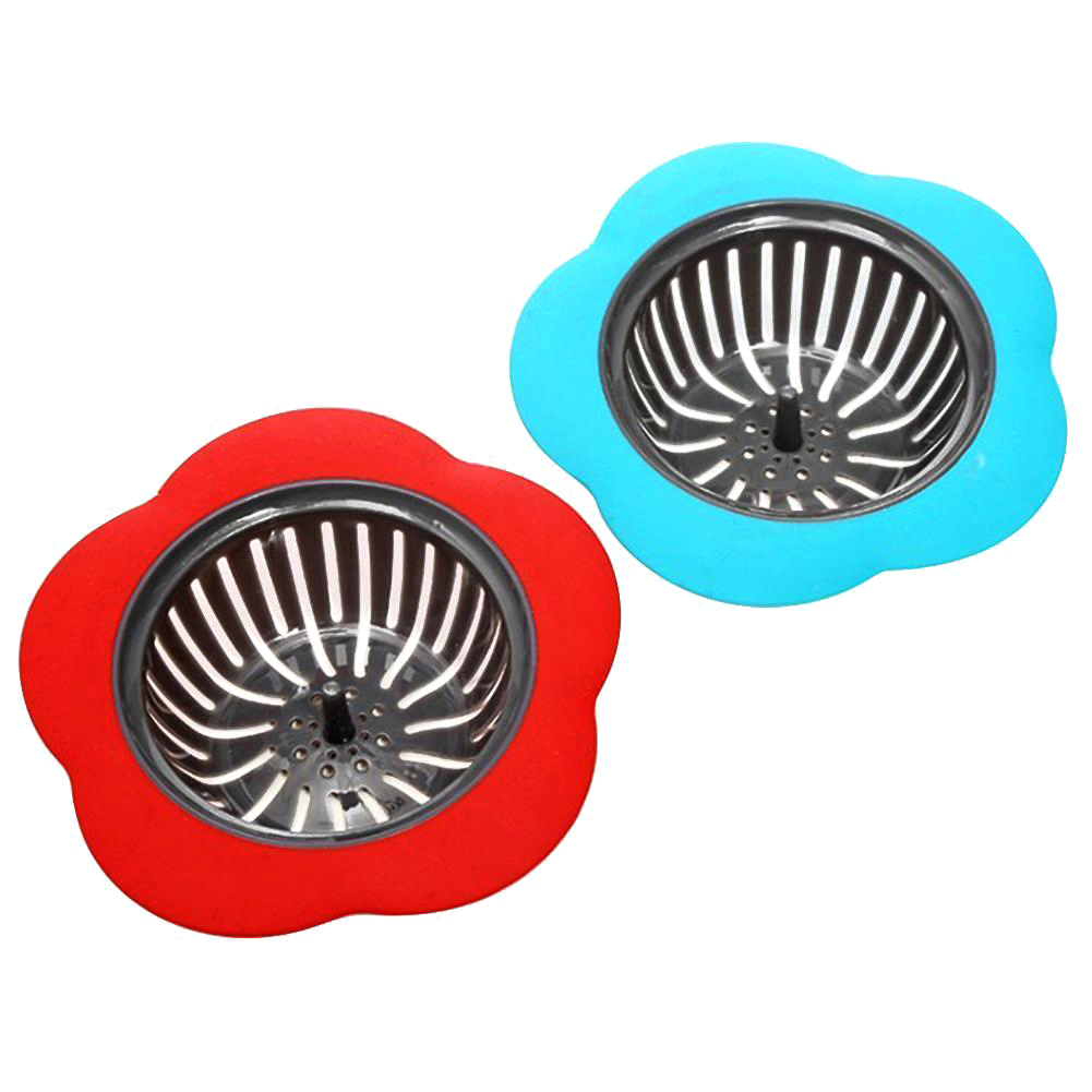 Colador de fregadero de cocina en forma de flor colorida