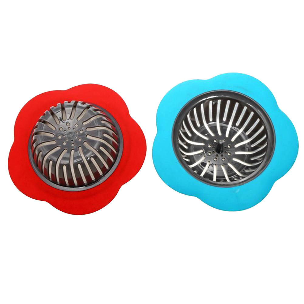 Colador de fregadero de cocina en forma de flor colorida