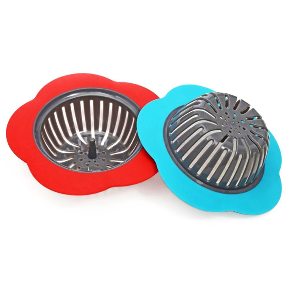 Colador de fregadero de cocina en forma de flor colorida