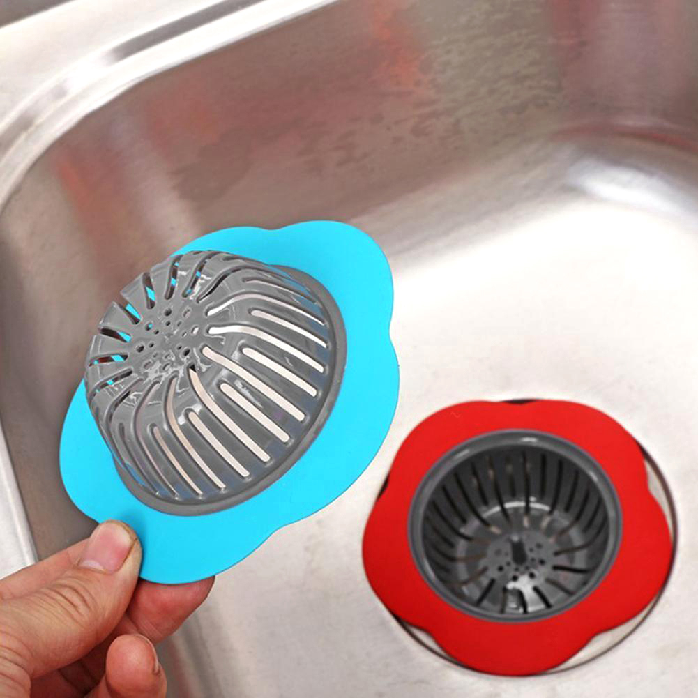 Colador de fregadero de cocina en forma de flor colorida