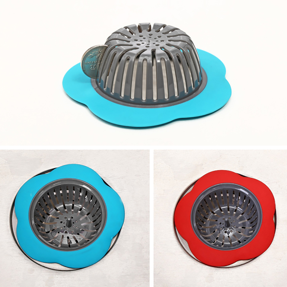 Colador de fregadero de cocina en forma de flor colorida