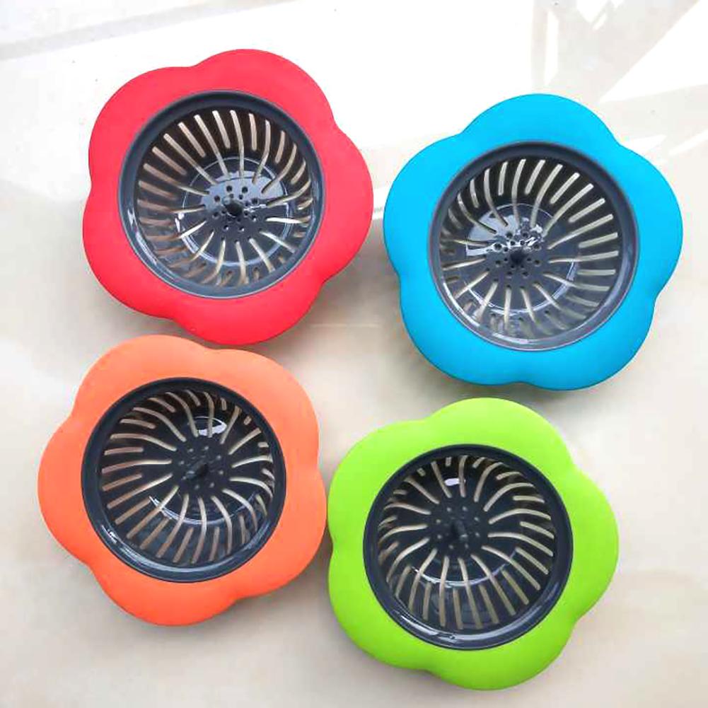 Colador de fregadero de cocina en forma de flor colorida