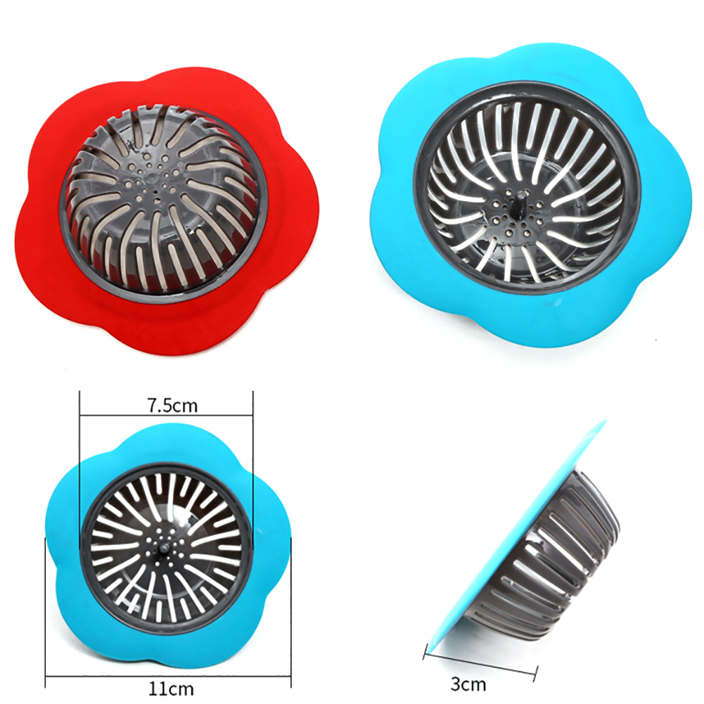 Colador de fregadero de cocina en forma de flor colorida