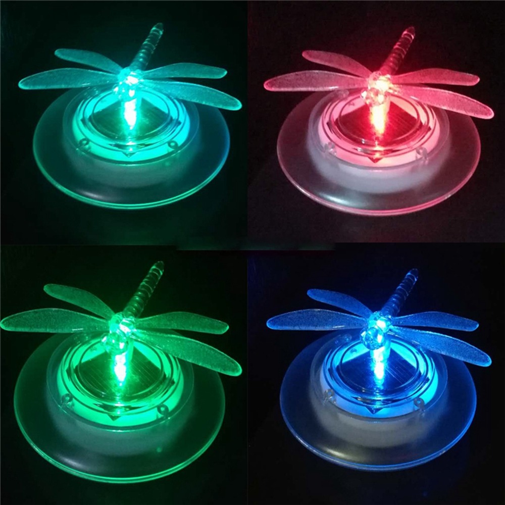 Estanque al aire libre decorativo Mariposa / Libélula Luces LED flotantes solares