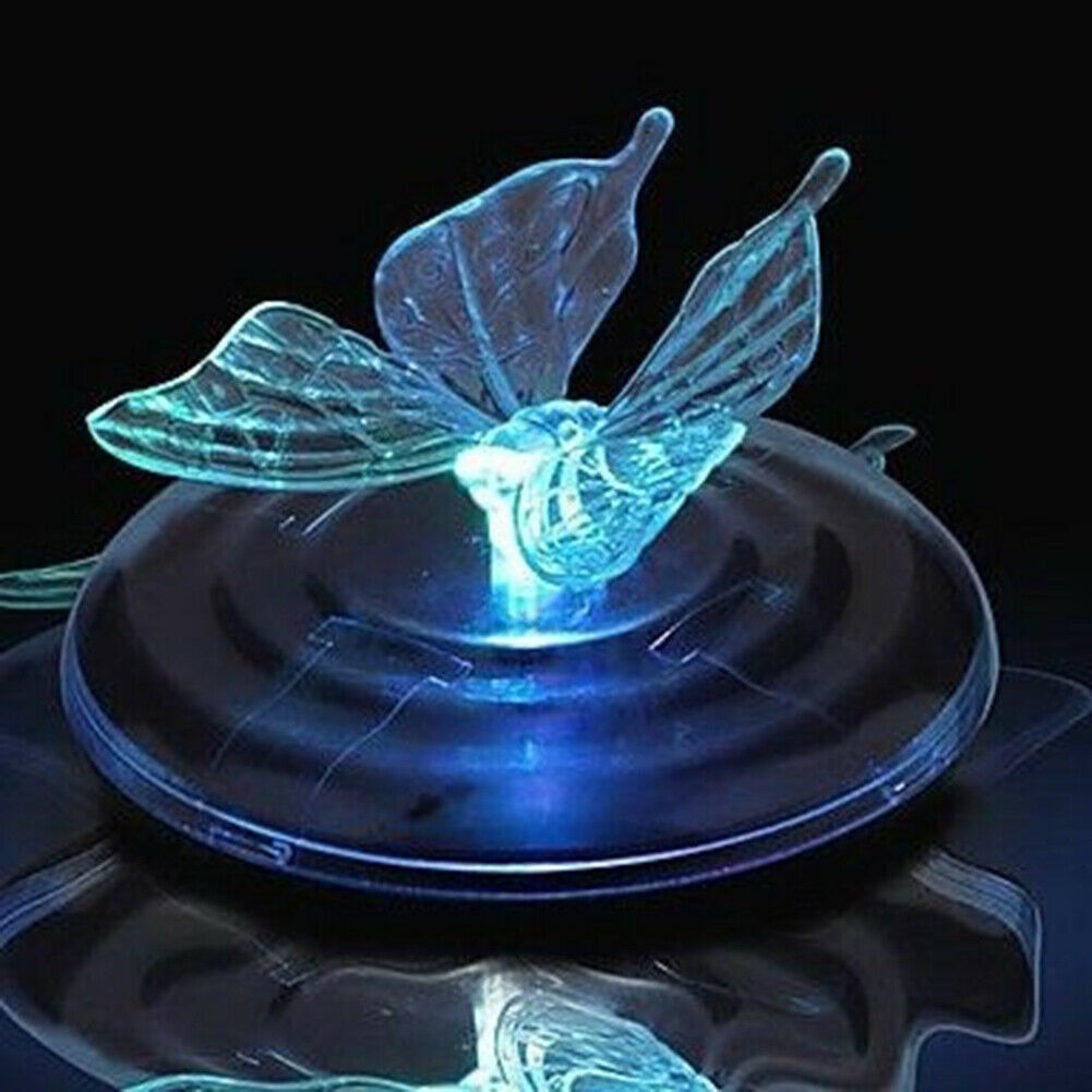 Estanque al aire libre decorativo Mariposa / Libélula Luces LED flotantes solares