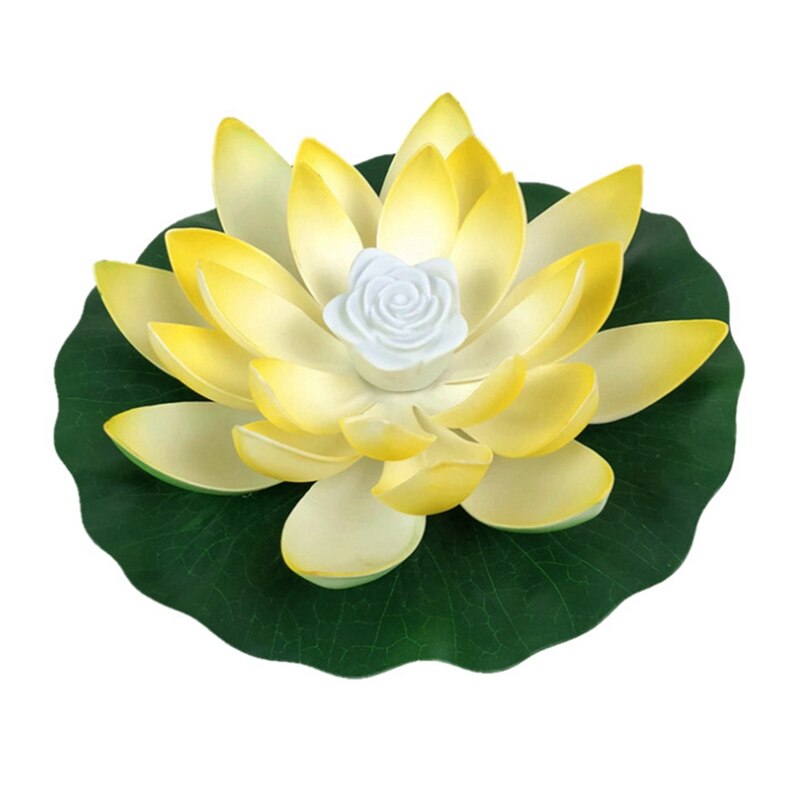 Lámparas LED flotantes Lotus para decoración de fuentes y estanques de jardín