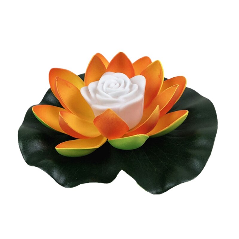 Lámparas LED flotantes Lotus para decoración de fuentes y estanques de jardín