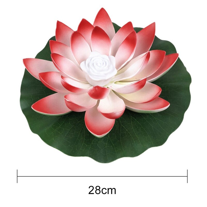 Lámparas LED flotantes Lotus para decoración de fuentes y estanques de jardín