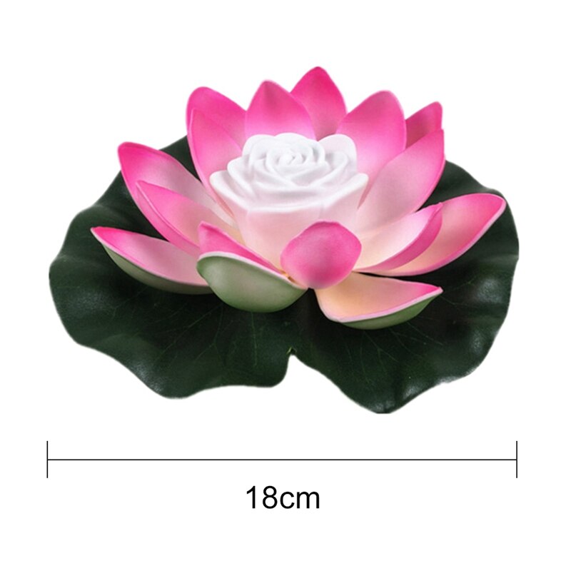 Lámparas LED flotantes Lotus para decoración de fuentes y estanques de jardín