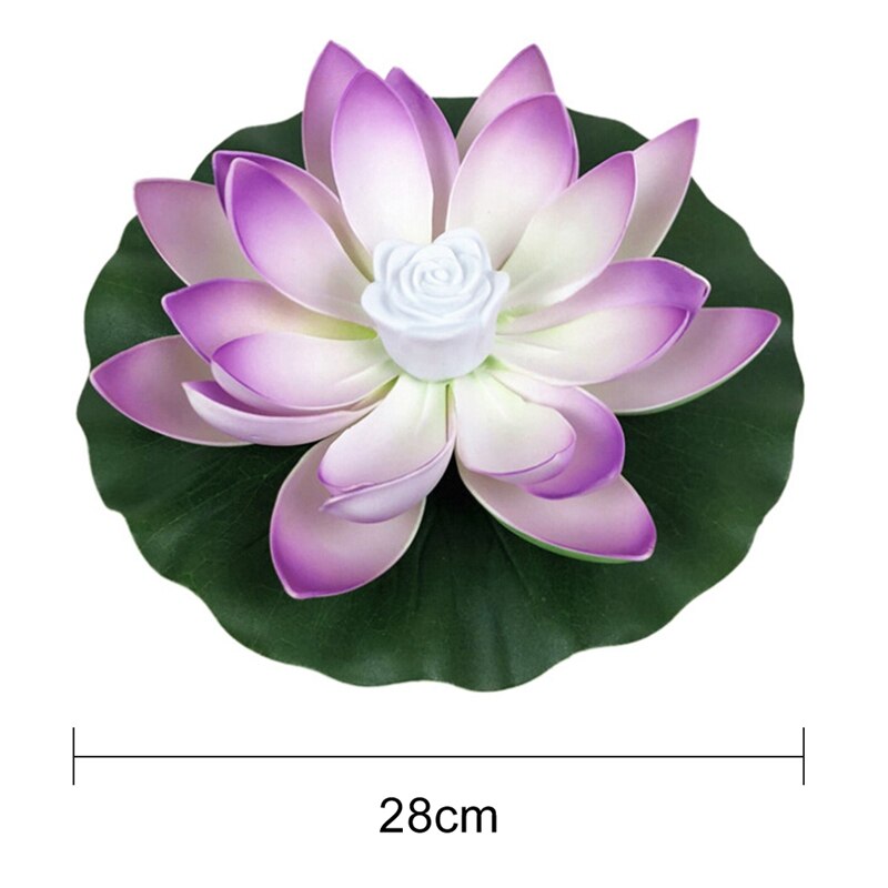 Lámparas LED flotantes Lotus para decoración de fuentes y estanques de jardín