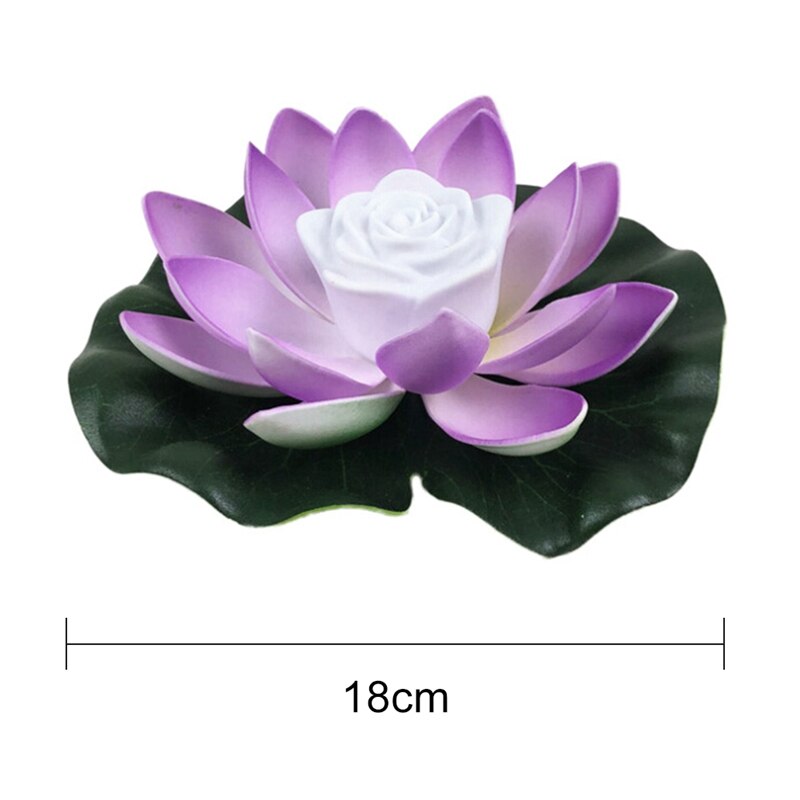 Lámparas LED flotantes Lotus para decoración de fuentes y estanques de jardín