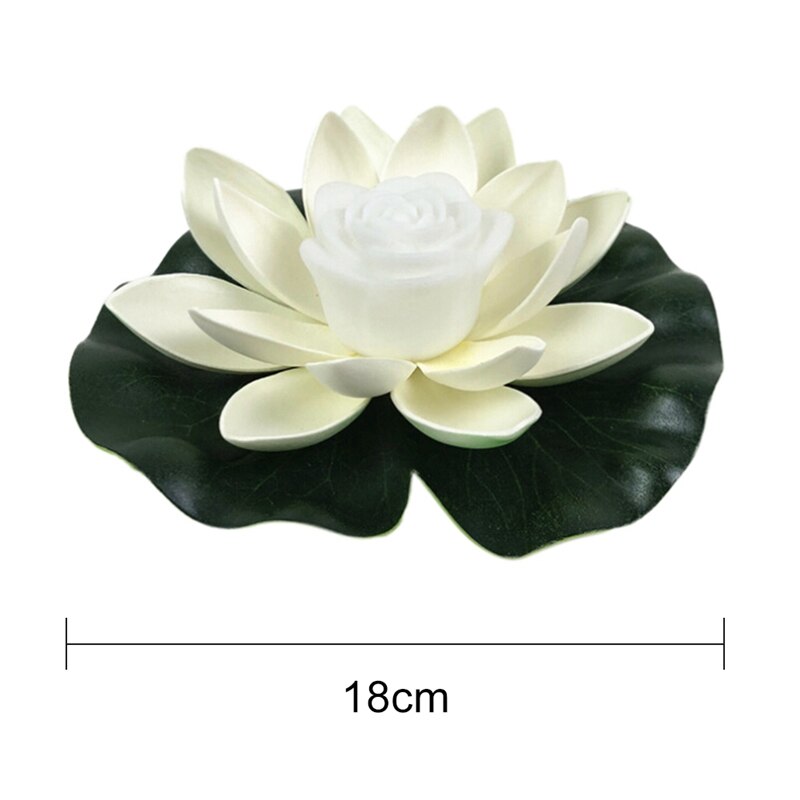 Lámparas LED flotantes Lotus para decoración de fuentes y estanques de jardín