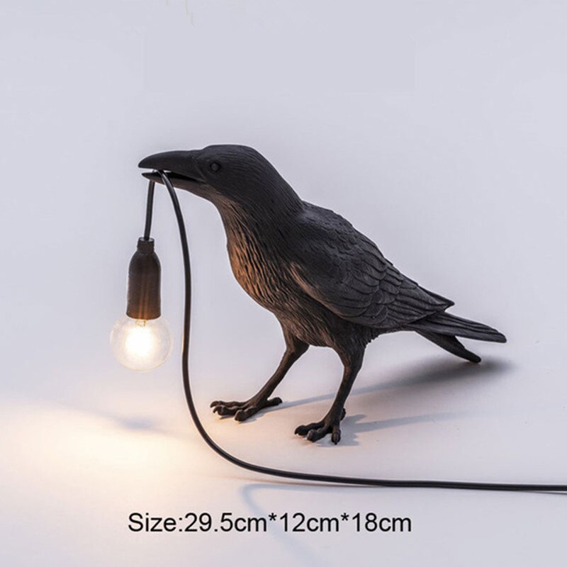 Raven Light - Lámpara de mesa Bird